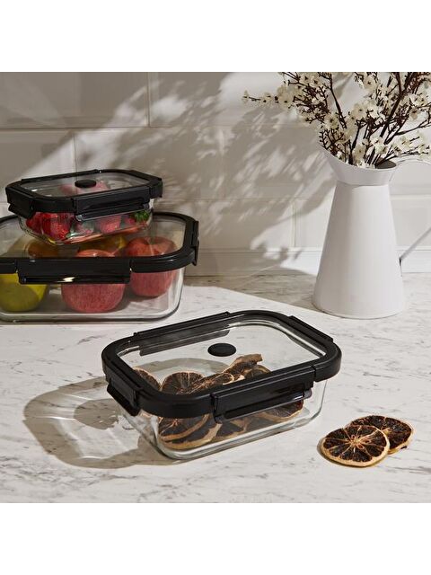 Arow Kilitli Cam Saklama Kabı - Şeffaf - 1040 ml - S000373275-26865