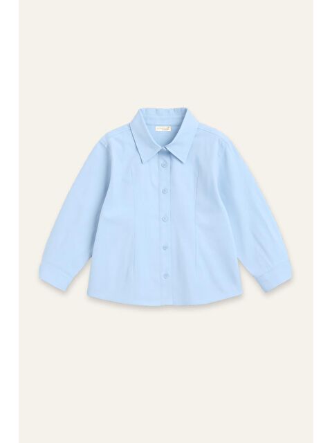 ZEYLAND Kız Çocuk Poplin Gömlek - Mavi - S000444513-17234
