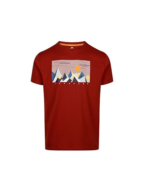 Trespass Ennadai - Casual Printed Tshirt Erkek Kırmızı Tişört - S000489400-20045