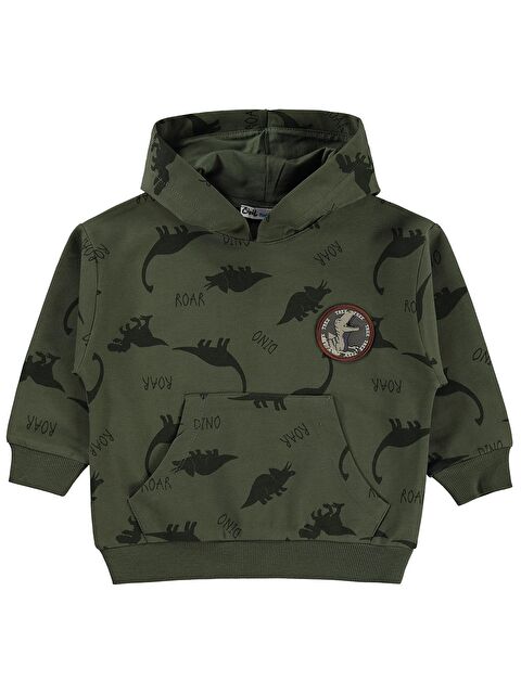Civil Boys Dınosaur Walk Emp.Etiketli 2-5 Yaş Sweatshirt - Haki