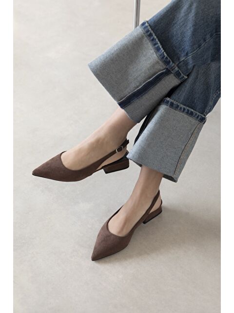 Straswans Jesse Kadın Topuklu Süet  Ayakkabı Kahve - S000530774-19413