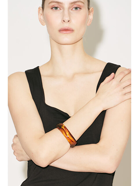 Manuka Geometrik Amber Bileklik Amber