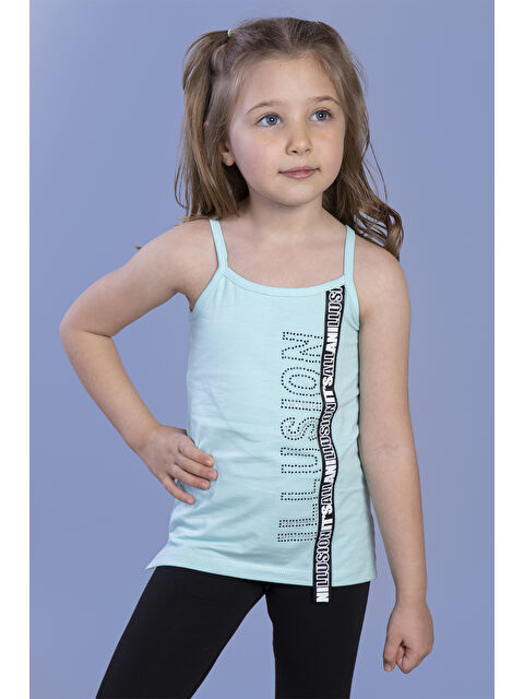 Toontoykids Kız Çocuk Illusion Baskılı Şerit Aksesuarlı Atlet - S000358979-20055