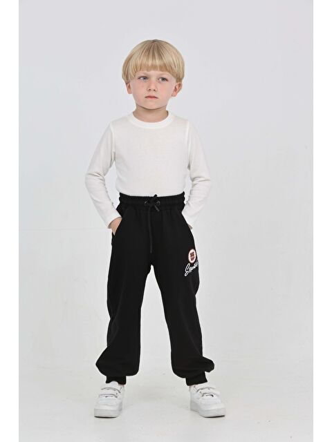 Toontoykids Erkek Çocuk 98 Nakışlı Eşofman Alt - S000457261-19351