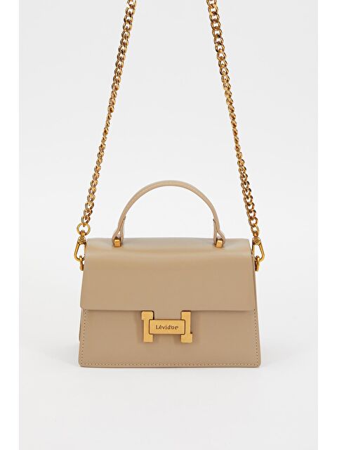 LEVİDOR Premium Bej Kadın Omuz Çantası 930237