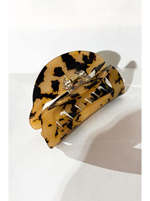 New Obsessions Diana Kaplumbağa Sırtı Lüks Asetat Geniş Pencereli Mandal Toka - S000351441-19413