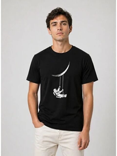 Jane's Erkek Astronot Ay Temalı Tişört