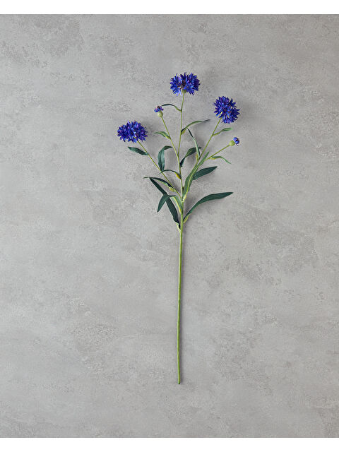 English Home Cornflower Tek Dal Yapay Çiçek 64 cm Koyu Mavi - S000473760-19393