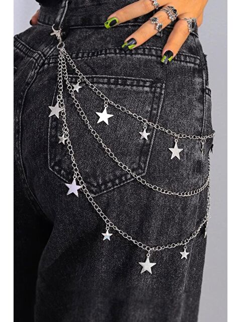 New Obsessions Yıldız Detaylı Zincir Bel Pantalon Aksesuarı - S000370839-18105