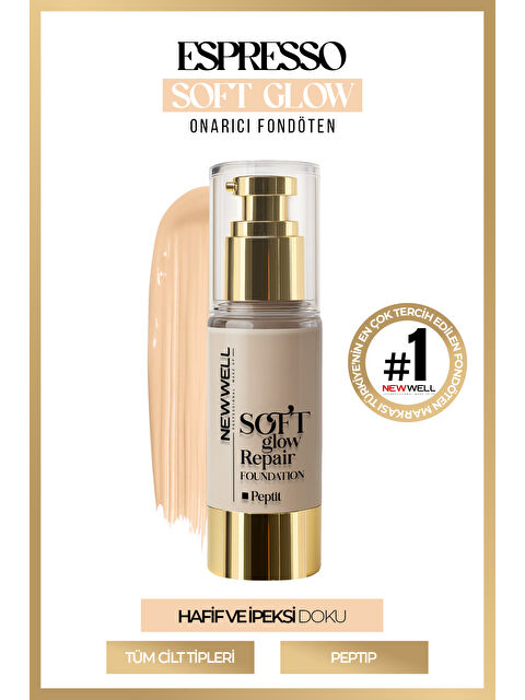 New Well Espresso Soft Glow Repair Foundation Yumuşak Işıltılı Onarıcı Fondöten 30 ML - S000504215-37207
