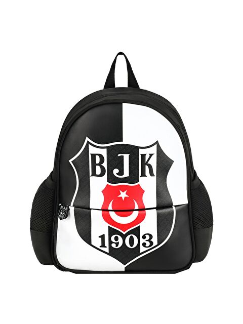 Beşiktaş 2 Bölmeli 1903 Logo Baskılı Suni Deri Anaokulu Okul Sırt Çantası (25361) - S000420798-19351