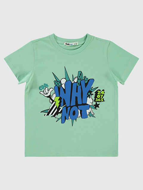 Civil Boys Erkek Çocuk Tişört 2-5 Yaş Su Yeşili