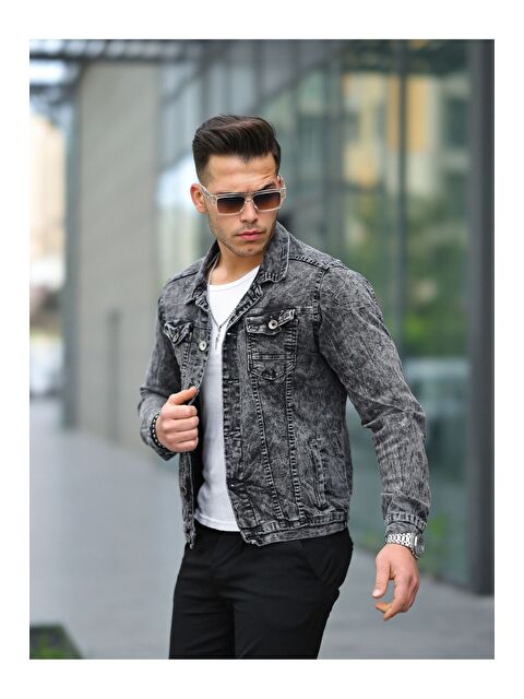 Comstar Erkek Gri Jean Ceket