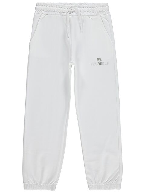 Civil Girls 10-13 Yaş Eşofman Altı - Kırık Beyaz