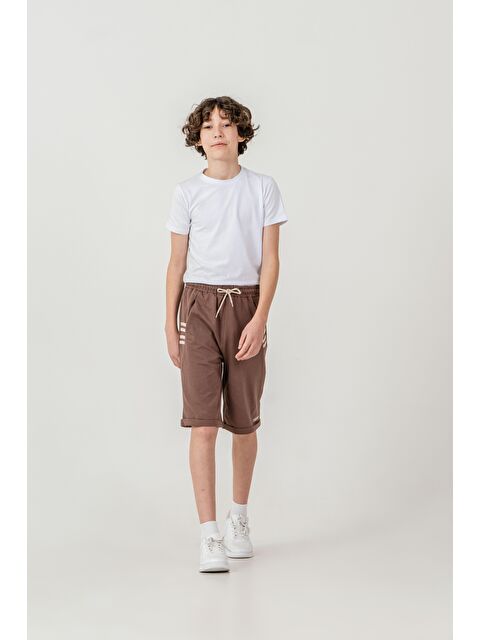 Mışıl Kids Champs Baskılı Yanlar 4 Şerit Biyeli  Erkek Çocuk Şort - S000513687-19413