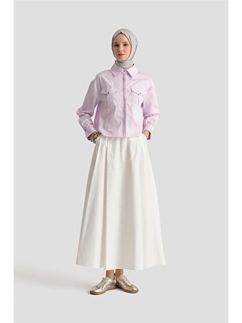 ARMİNE Kargo Cepli Gömlek 25Y3741 Lila - S000420043-17878