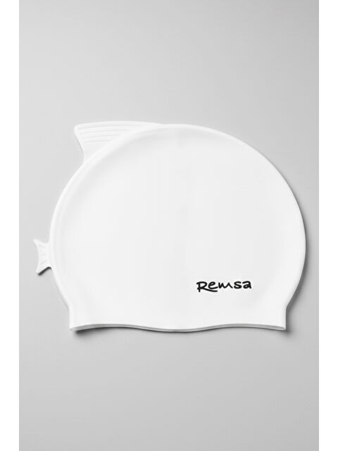 Remsa Mayo Remsa Yüzgeç Detay Çocuk Silikon Havuz Deniz Yüzücü Bone RSB-Ç-01 Beyaz - S000489402-20063