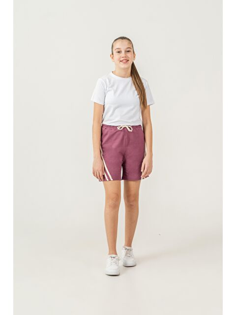 Mışıl Kids Yanlar Çift Şerit Biyeli Kız Çocuk Şort - S000513736-20030