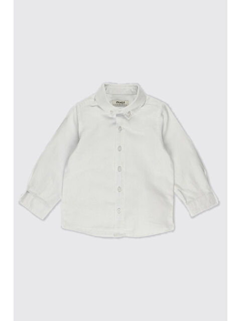 Panço Erkek Bebek Basic Beyaz Oxford Gömlek - S000518878-20063