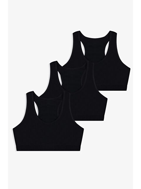 Koza İç Giyim Kadın 3'lü Kalın Askılı Yarım Büstiyer - S000499083-19351