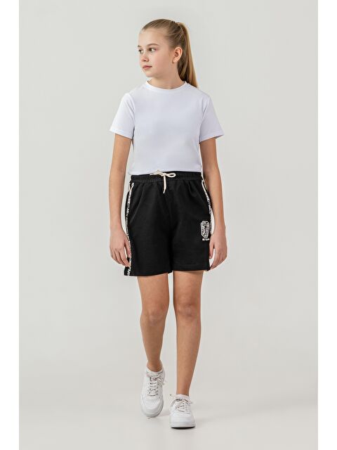 Mışıl Kids Girl Team Baskılı Yanlar Garnili Kız Çocuk Şort - S000513738-19351