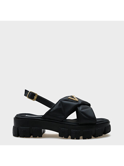 Capone Outfitters Chiquita Kalın Tabanlı Bilekten Bantlı Konfor Tabanlı Kadın Sandalet - S000448879-14430