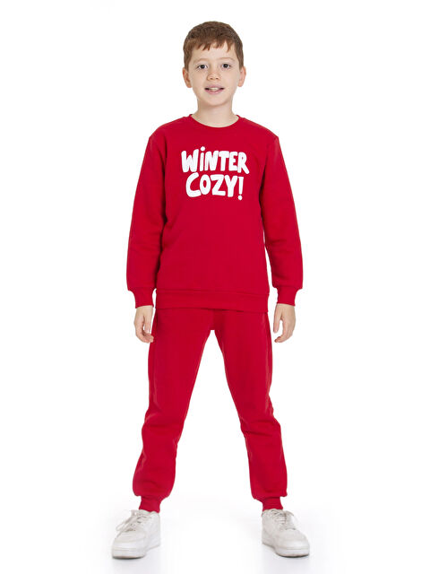 Myhanne Winter Cozy Baskılı Eşofman Takımı 74415 - S000320807-20045