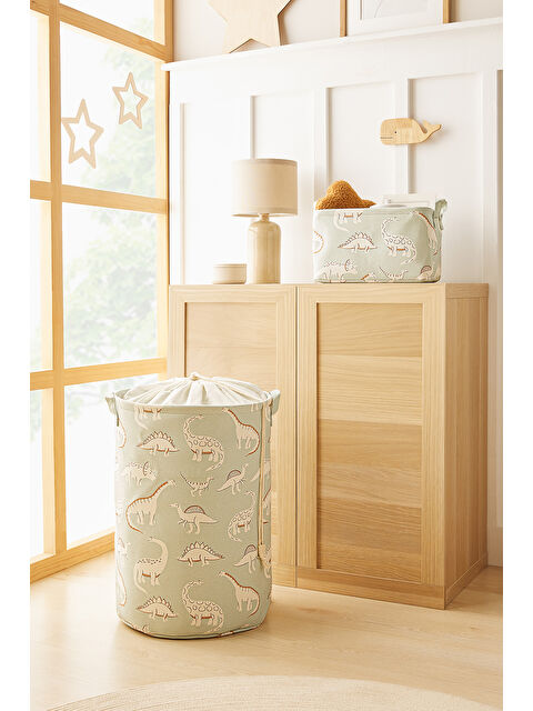Ocean Home Textile 2'li Çocuk Odası Dinozor Sepet Set 1* 30 x 21 x 18 / 36 x 50 cm - S000351655-21254