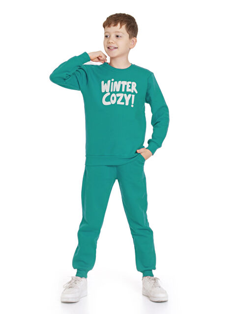 Myhanne Winter Cozy Baskılı Eşofman Takımı 74415 - S000320807-18194