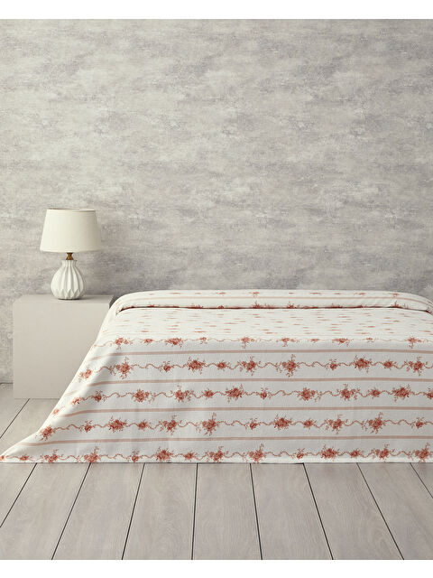 English Home Flower Line Tek Kişilik Pike Turuncu - S000313802-20013