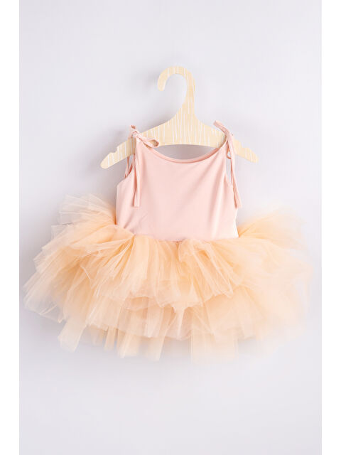 Le Mabelle Somon Askılı Tül Etekli Kız Çocuk Elbise - Sophie - S000497560-24085