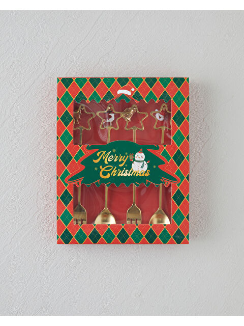 English Home Starry Paslanmaz Çelik T.Çatal-Kaşık Set 4 Parça Gold - S000473768-20076