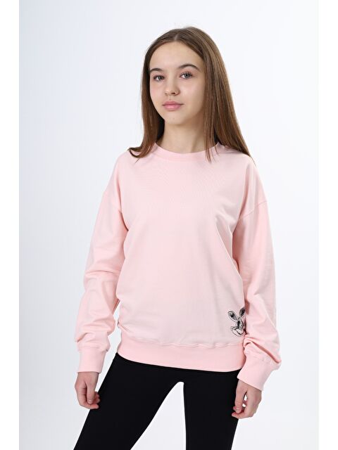 Toontoykids Kız Çocuk Baskılı Sweatshirt