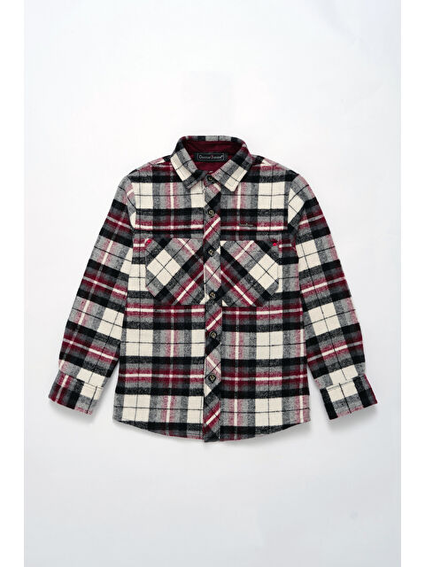 Doctor Junior Erkek Çocuk Bordo Oduncu Gömlek - S000493799-19951