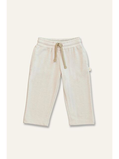 MİNİNİO Erkek Çocuk Cepli Örme Pantolon - Bej - S000439905-19928
