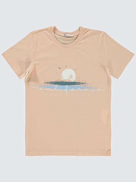 Civil Boys Erkek Çocuk Tişört 10-13 Yaş Somon