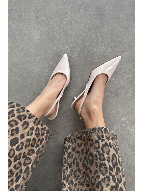 Straswans Cuesta  Kadın Topuklu Rugan  Ayakkabı Bej - S000526246-19928