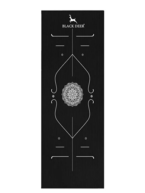 Black Deer Hizalamalı Yoga Pilates Esneme Matı Egzersiz Minderi 180x55 cm 10 mm - S000269302-19351