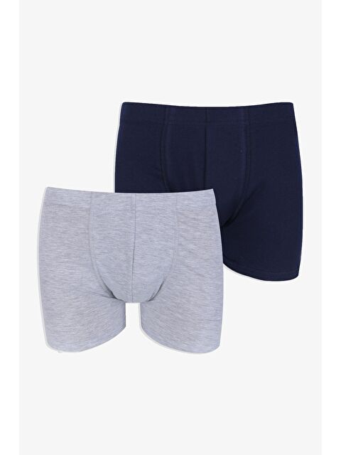 Koza İç Giyim Erkek 2 li Pamuklu Elastanlı Lastikli Boxer - S000308307-37346