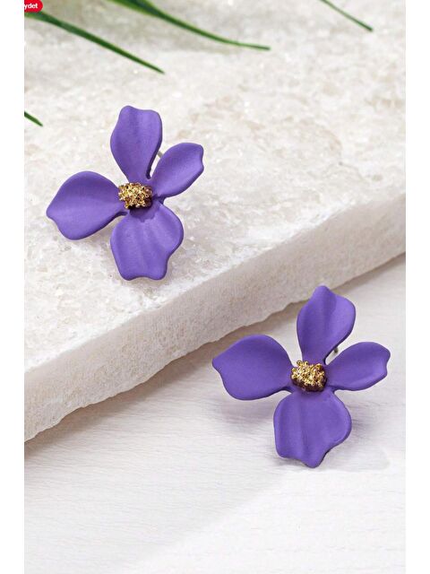 New Obsessions Zarif Çiçekli Çivi Küpe - S000182407-20042