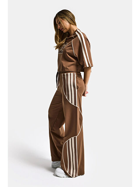 It's Basic Kadın Kahve s6-16 Alt Üst 2'li Tasarım Takım - S000527584-19413