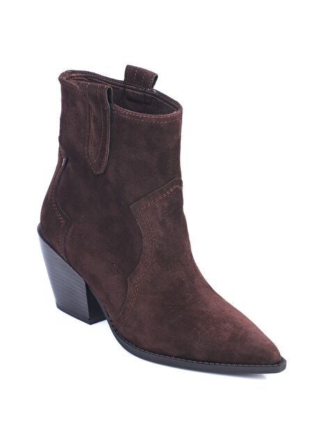 Capone Outfitters Tiffani Sivri Burunlu Hakiki Deri Yandan Çekmeli Kadın Kovboy Bot - S000473772-19413