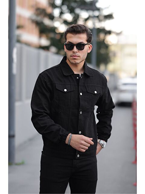 Comstar Çıtçıtlı Oversize Jean Ceket