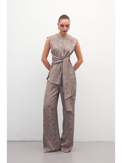 SATEEN Camila Pantolon - Vizon - S000527061-26429