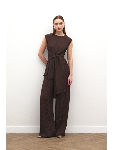 SATEEN Camila Pantolon - Kahve - S000527061-19413