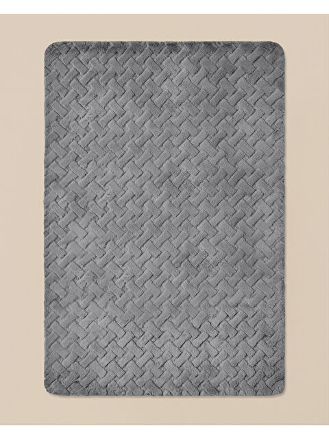 English Home Peggy Pelüş Halı 60x90 cm Gri - S000495332-20600