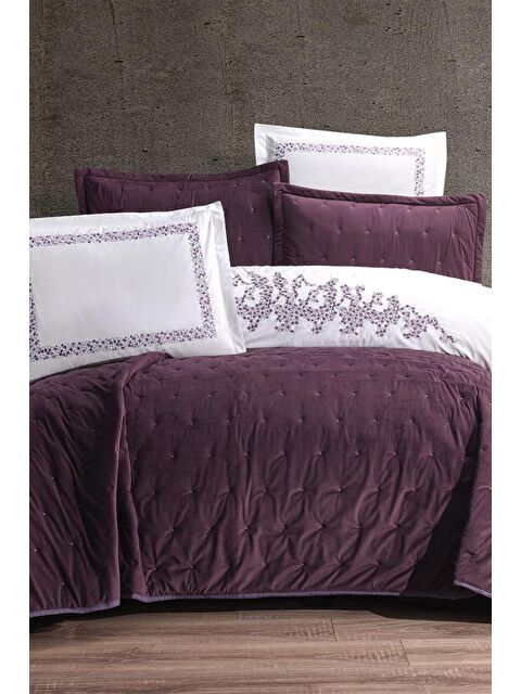 Çeyiz Diyarı Stella 10 Parça Çeyiz Seti Mürdüm - S000489448-20036