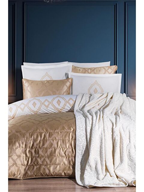 Çeyiz Diyarı İlayda 10 Parça Çeyiz Seti Cappucino - S000489449-19413