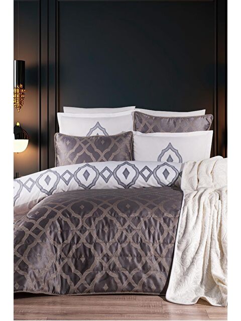 Çeyiz Diyarı İlayda 10 Parça Çeyiz Seti Antrasit - S000489450-29666