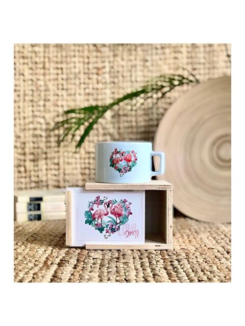 Bam Hediyelik Eşya Flamingo Tasarımlı Kutulu Kupa - S000290122-23173